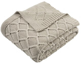 Petal Knit Throw