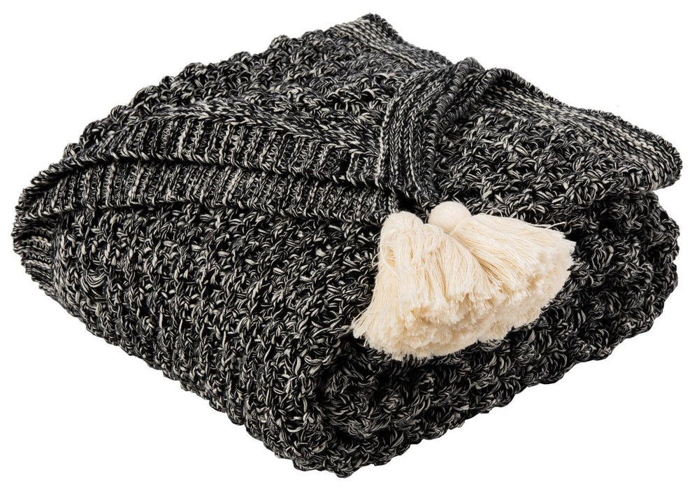 Pennie Knit Tassel Throw