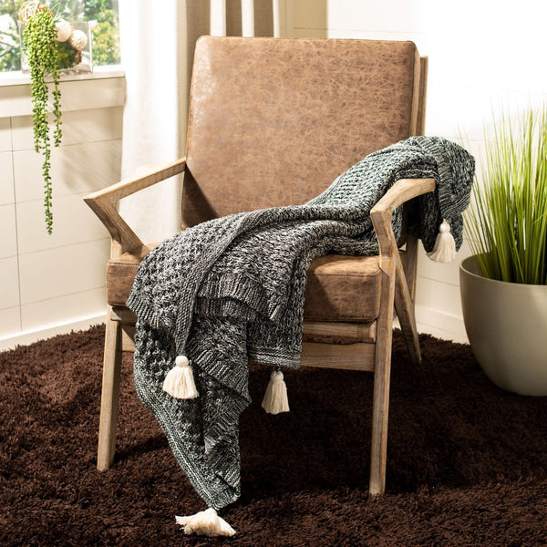 Pennie Knit Tassel Throw