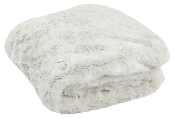 Safavieh Faux Chinchilla Throw Snow White 100% Acrylic THR725A-6072 889048547377