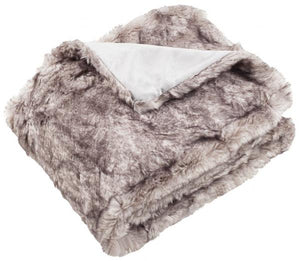 Safavieh Faux Chinchilla Throw Grey 100% Acrylic THR725B-6072 889048547384