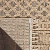 Nourison Elwood ELW05 Modern & Contemporary Machine Made Power-loomed Indoor only Area Rug Mocha 9' x 12'2" 99446885784