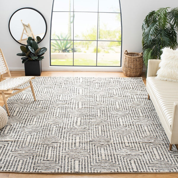 Safavieh Tibetan 608 Hand Knotted 90% Wool and 10% Cotton Contemporary Rug TIB608Z-8