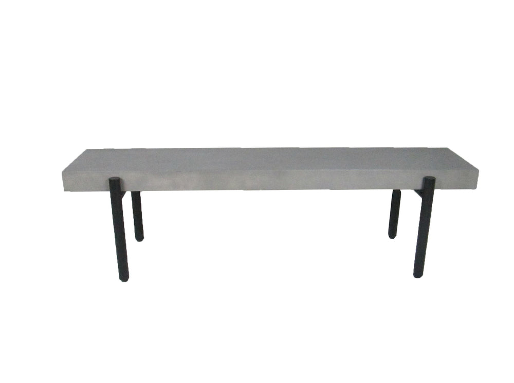 VIG Furniture Modrest Timlin - Modern Concrete & Metal Bench VGGRTIMLIN-GRY-BENCH