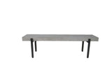 VIG Furniture Modrest Timlin - Modern Concrete & Metal Bench VGGRTIMLIN-GRY-BENCH