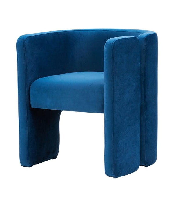 VIG Furniture Modrest Tirta Modern Blue Accent Chair VGRHAC-234-L-BLUE-CH