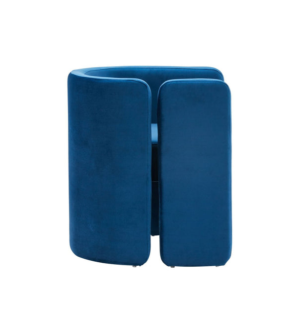 VIG Furniture Modrest Tirta Modern Blue Accent Chair VGRHAC-234-L-BLUE-CH