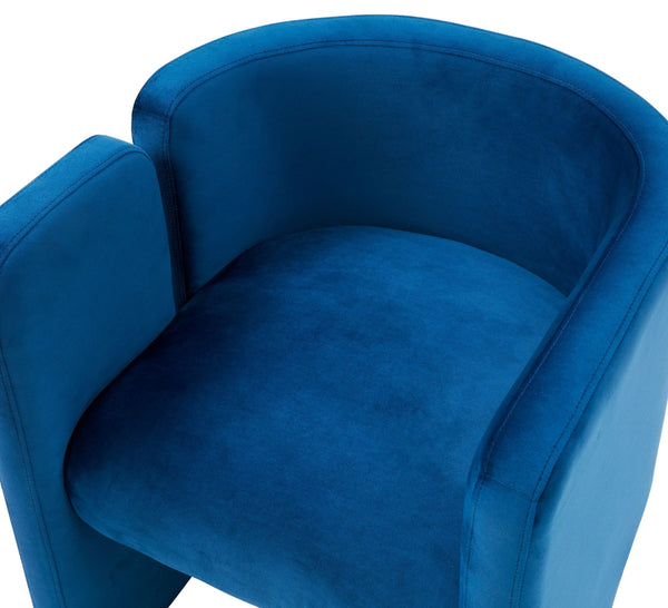 VIG Furniture Modrest Tirta Modern Blue Accent Chair VGRHAC-234-L-BLUE-CH