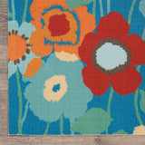 Nourison Waverly Sun N' Shade SND27 Outdoor Machine Made Power-loomed Indoor/outdoor Area Rug Bluebell 10' x 13' 99446234308