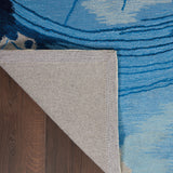 Nourison Symmetry SMM01 Artistic Handmade Tufted Indoor Area Rug Blue/Ivory 5'3" x 7'9" 99446495297