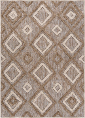 Toledo TLD-2305 Global Polypropylene Rug TLD2305-679 Khaki, Cream, Taupe 100% Polypropylene 6'7" x 9'