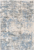 Talise TLE-1006 Modern Polyester Rug TLE1006-576 Medium Gray, Taupe, Denim, Pale Blue, Cream 100% Polyester 5' x 7'6"