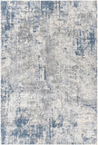 Talise TLE-1007 Modern Polyester Rug TLE1007-576 Denim, Medium Gray, Pale Blue, Cream 100% Polyester 5' x 7'6"