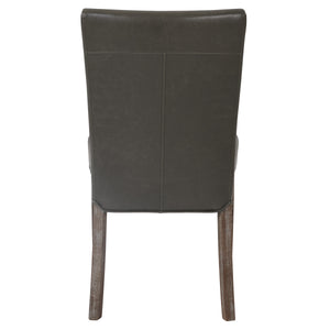 Beverly Hills Bonded Leather Dining Chairs - Set of 2, Chic Design, Easy to Clean, Fully Assembled