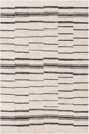 Tamaris TMI-2300 Modern Wool, Viscose Rug TMI2300-81012 Cream, Charcoal, Medium Gray, Light Gray 60% Wool, 40% Viscose 8'10" x 12'