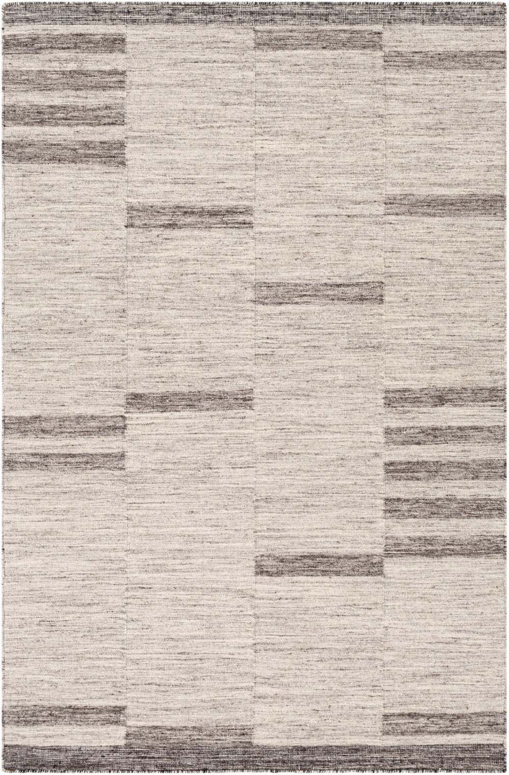 Tamaris TMI-2303 Modern Wool, Viscose Rug TMI2303-81012 Light Gray, Medium Gray, Cream, Charcoal 60% Wool, 40% Viscose 8'10" x 12'