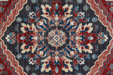 Nolan Distressed Power Loomed Rug - Vintage Kazak Design, Easy-Care, Indoor/Outdoor, Pet Friendly