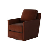 Fusion 21-02G-C Transitional Swivel Glider Chair 21-02G-C Bella Burnt Orange Swivel Glider