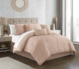 Meredith Rose Queen 6pc Comforter Set