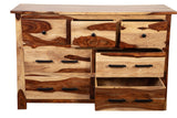 Porter Designs Kalispell Solid Sheesham Wood Natural Dresser Natural 07-116-06-PDU105