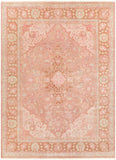 Transcendent TNS-9006 Traditional NZ Wool Rug TNS9006-86116 Rose, Bright Pink, Sage, Camel, Cream 100% NZ Wool 8'6" x 11'6"