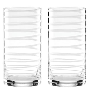 Kate Spade Charlotte Street White™ 2-Piece Highball Glass Set 871221 871221-LENOX