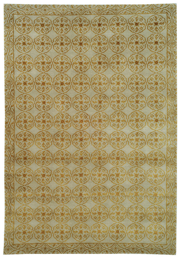 Thomas Caniato Hand Knotted Rug – Exquisite Wool and Silk Blend with Elegant Batik Design