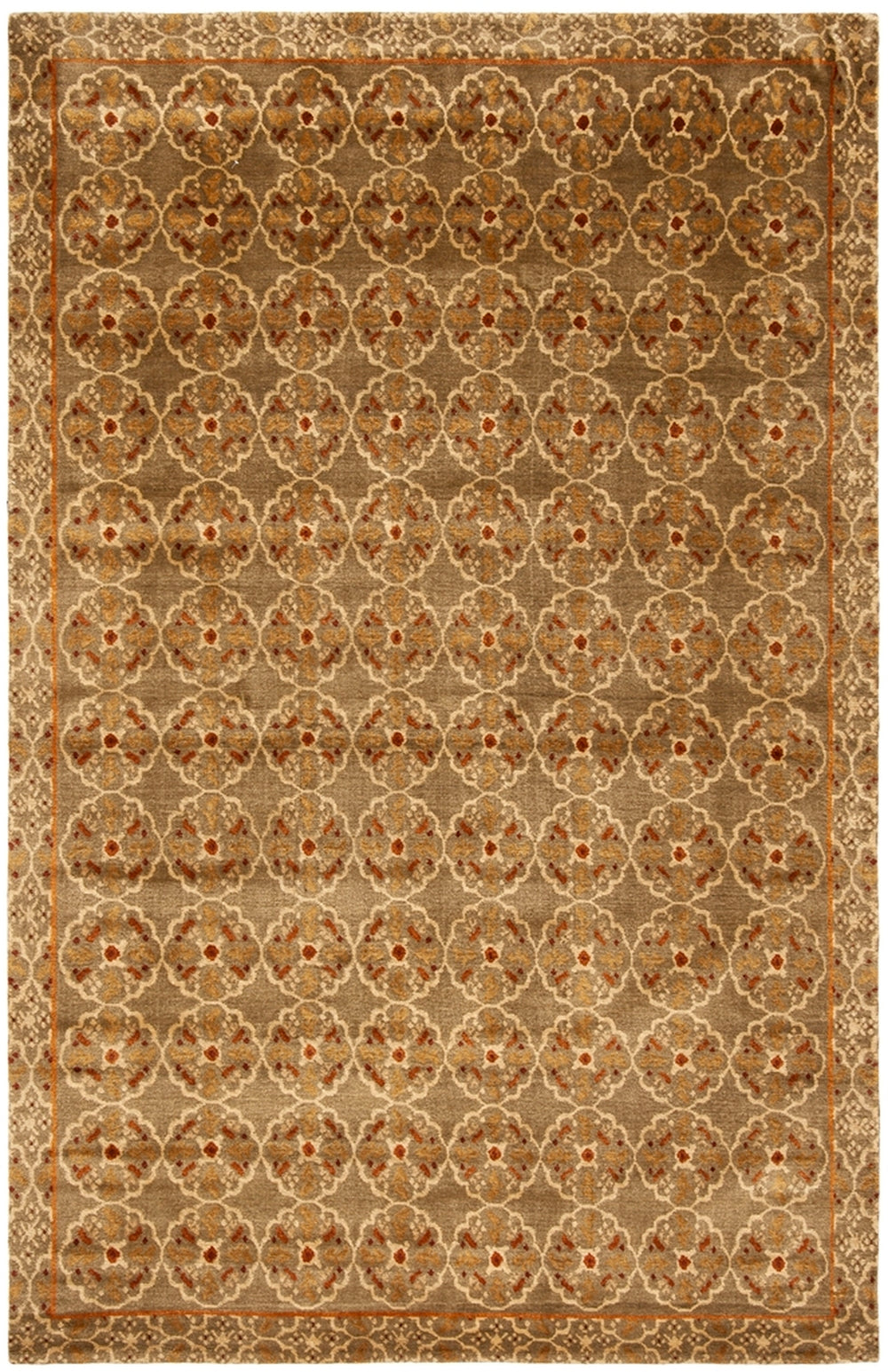 Thomas Caniato Hand Knotted Rug – Exquisite Wool and Silk Blend with Elegant Batik Design