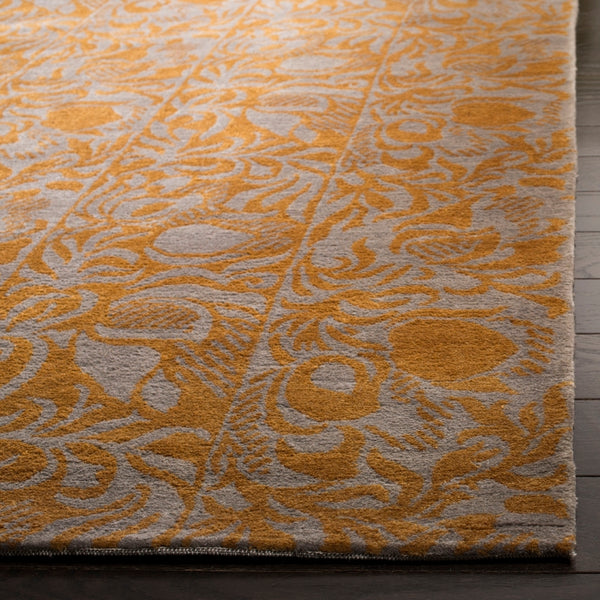 Tulip Luxurious 100 Knot Wool & Silk Rectangle Rug Handcrafted in Nepal for Elegant Interiors