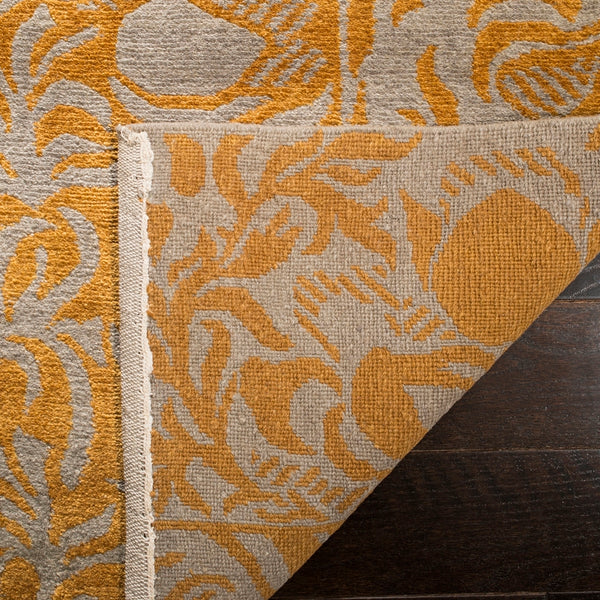 Tulip Luxurious 100 Knot Wool & Silk Rectangle Rug Handcrafted in Nepal for Elegant Interiors