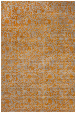 Tulip Luxurious 100 Knot Wool & Silk Rectangle Rug Handcrafted in Nepal for Elegant Interiors