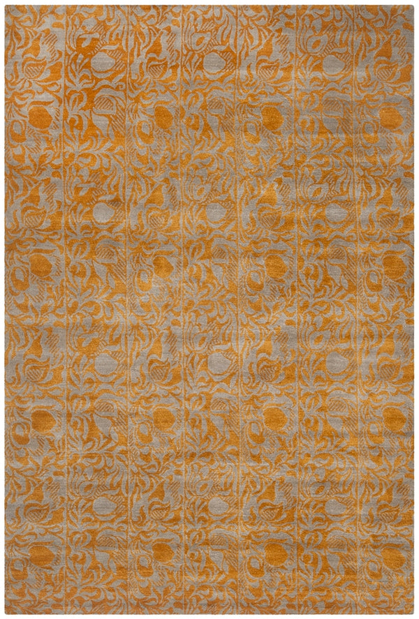 Tulip Luxurious 100 Knot Wool & Silk Rectangle Rug Handcrafted in Nepal for Elegant Interiors