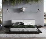 VIG Furniture Modrest Tokyo - Queen Contemporary Black and White Platform Bed VGMABR-90-BLK-WHT-Q