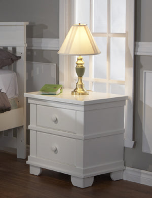 Pali Torino Nightstand White Solid Radiata Pine 1314-WH