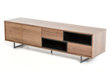 VIG Furniture Modrest Torlonia Modern Walnut & Black TV Stand VGBBMF1311A