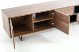 VIG Furniture Modrest Torlonia Modern Walnut & Black TV Stand VGBBMF1311A