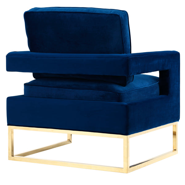 Avery Navy Velvet Chair