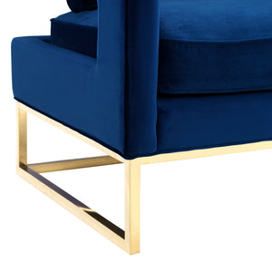 Avery Navy Velvet Chair