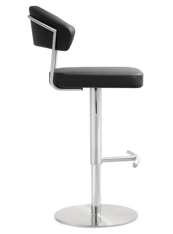 Cosmo Black Stainless Steel Barstool
