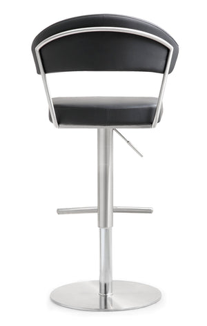 Cosmo Black Stainless Steel Barstool
