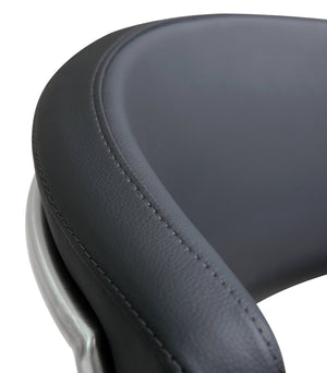 Cosmo Black Stainless Steel Barstool