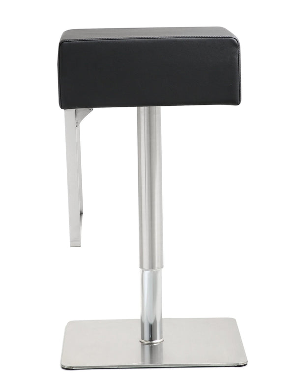 Seville Black Stainless Adjustable Barstool