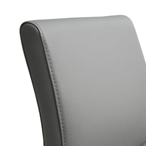 Denmark Grey Stainless Steel Barstool (Set of 2)