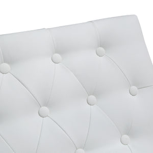 Helsinki White Stainless Steel Barstool - Set of 2