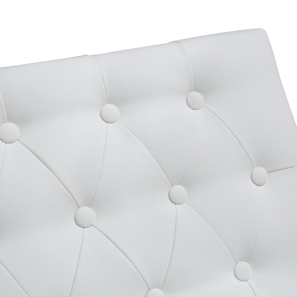 Helsinki White Stainless Steel Barstool - Set of 2