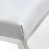 Helsinki White Stainless Steel Barstool - Set of 2