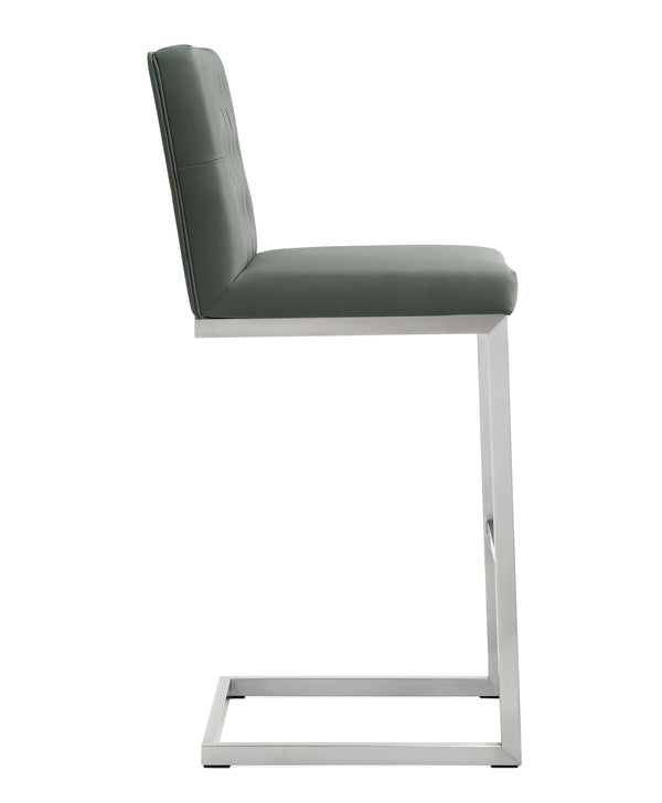 Helsinki Grey Stainless Steel Barstool  - Set of 2