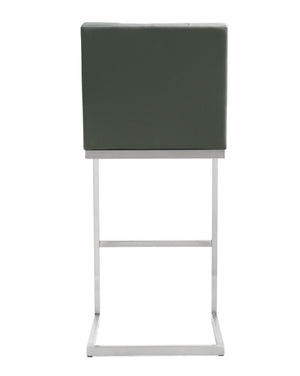 Helsinki Grey Stainless Steel Barstool  - Set of 2