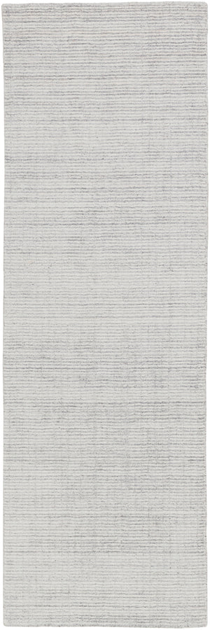 Templeton TPL-4000 Modern Viscose Rug TPL4000-268 Medium Gray, Silver Gray, Black, White 100% Viscose 2'6" x 8'