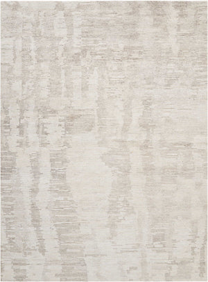 Nourison Ellora ELL01 Modern Handmade Knotted Indoor only Area Rug Ivory/Grey 9'9" x 13'9" 99446384706